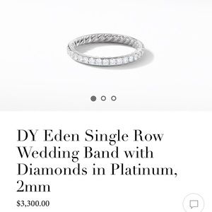 David Yurman diamond eternity band.